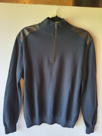 Michael Kors Men's Wool Quarter-Zip Sweater L
