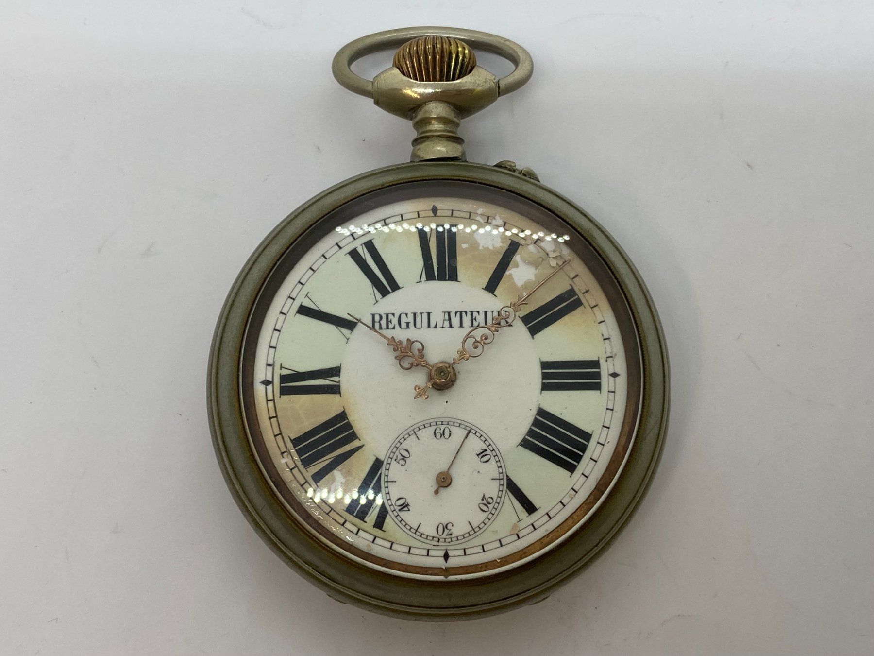 Orologi: REGULATEUR 64mm Taschenuhr läuft /i447 – Usato da Bern venduto da JMsoehne1987 1