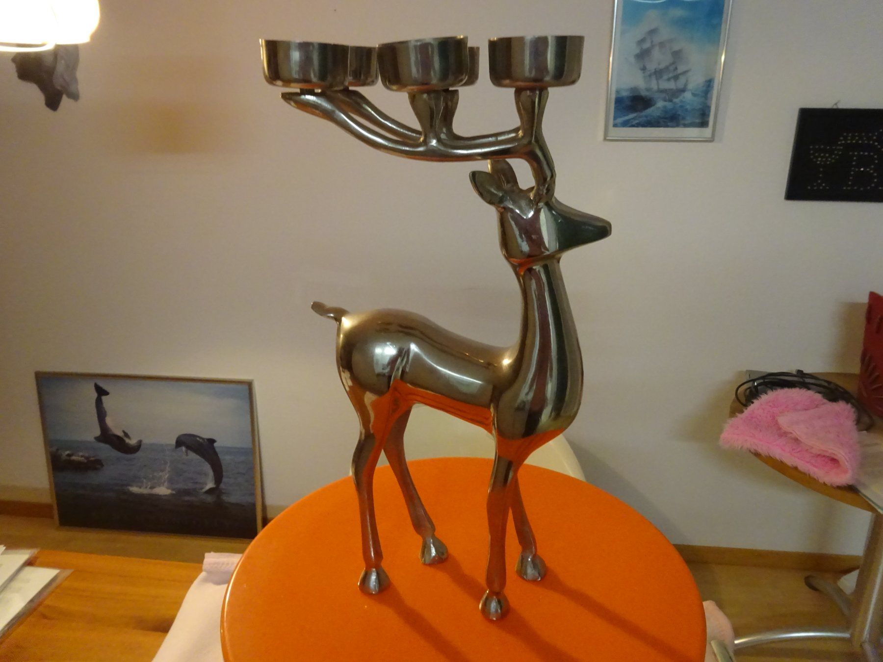 Statuette: HIRSCH ** 35cm ** TOLLE DECO – Usato da Luzern venduto da xrayspex99
