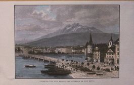 Luzern  Holzstich um 1890