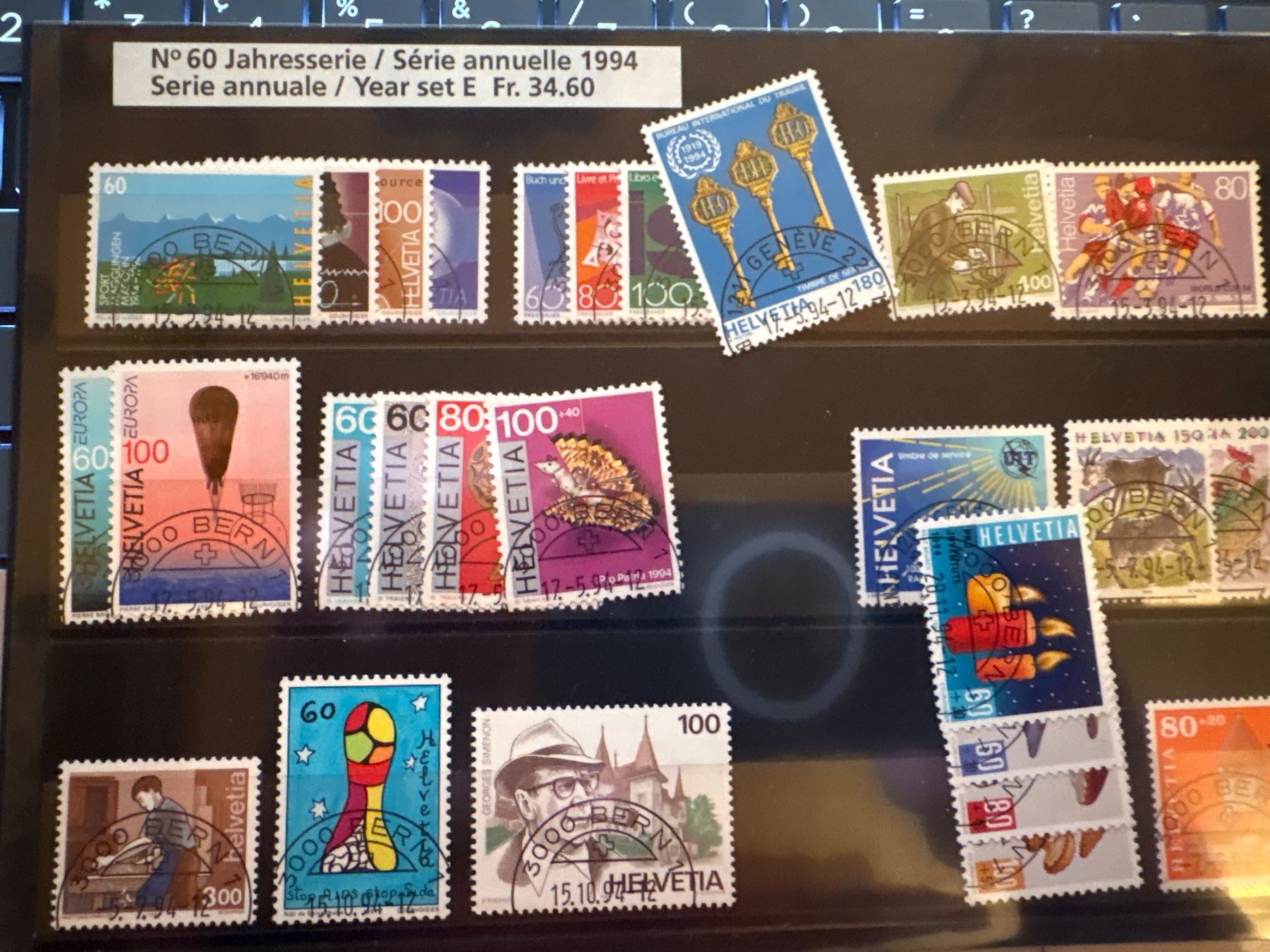 Tutti i francobolli: Série annuelle Poste Suisse / Set 1994 – Nuovo e nell'imballaggio originale da Leytron venduto da Louki63