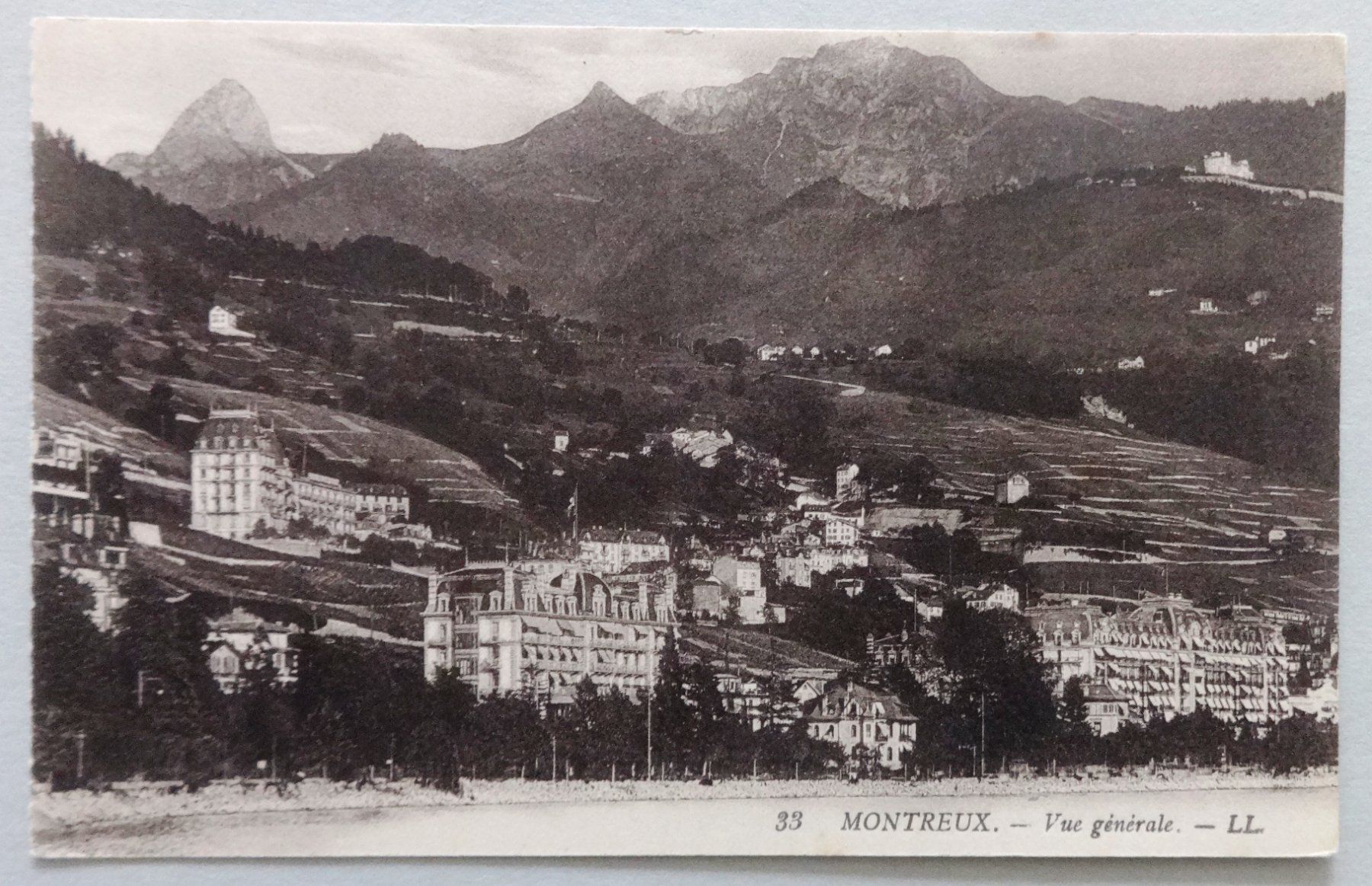 Cartoline postali: Montreux - Vue générale – Usato da Fétigny venduto da Billy2miny