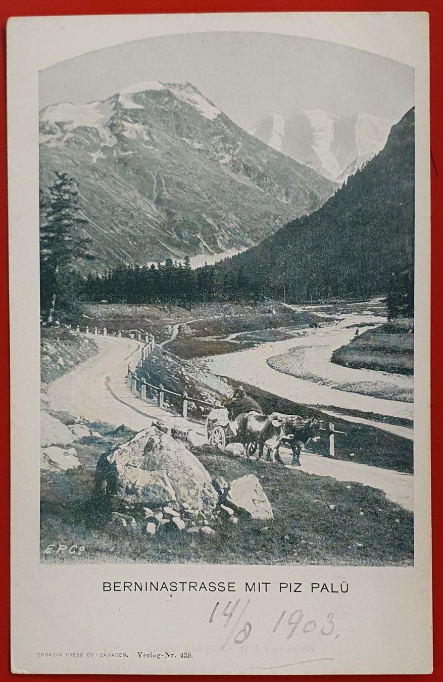 Cartoline postali: Berninastrasse 1903 - Kuhgespann,  TOP – Usato da Kreuzlingen venduto da Rschweiz1
