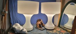 Lampe de table en verre d'Enrico Capuzzo pour Vistosi, 1965