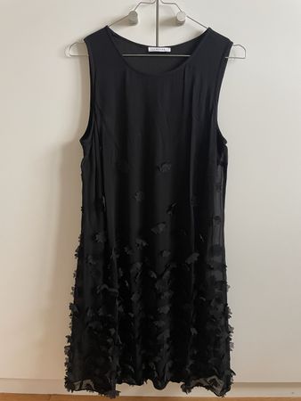 i Blues Kleid, schwarz mit Blumen Gr. 36/38 Sommer, luftig