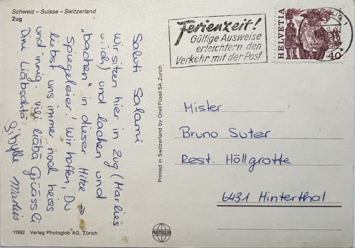 Ansichtskarten: AK von Zug 6 Bildrig. – Gebraucht aus Muotathal von OttoK01 1