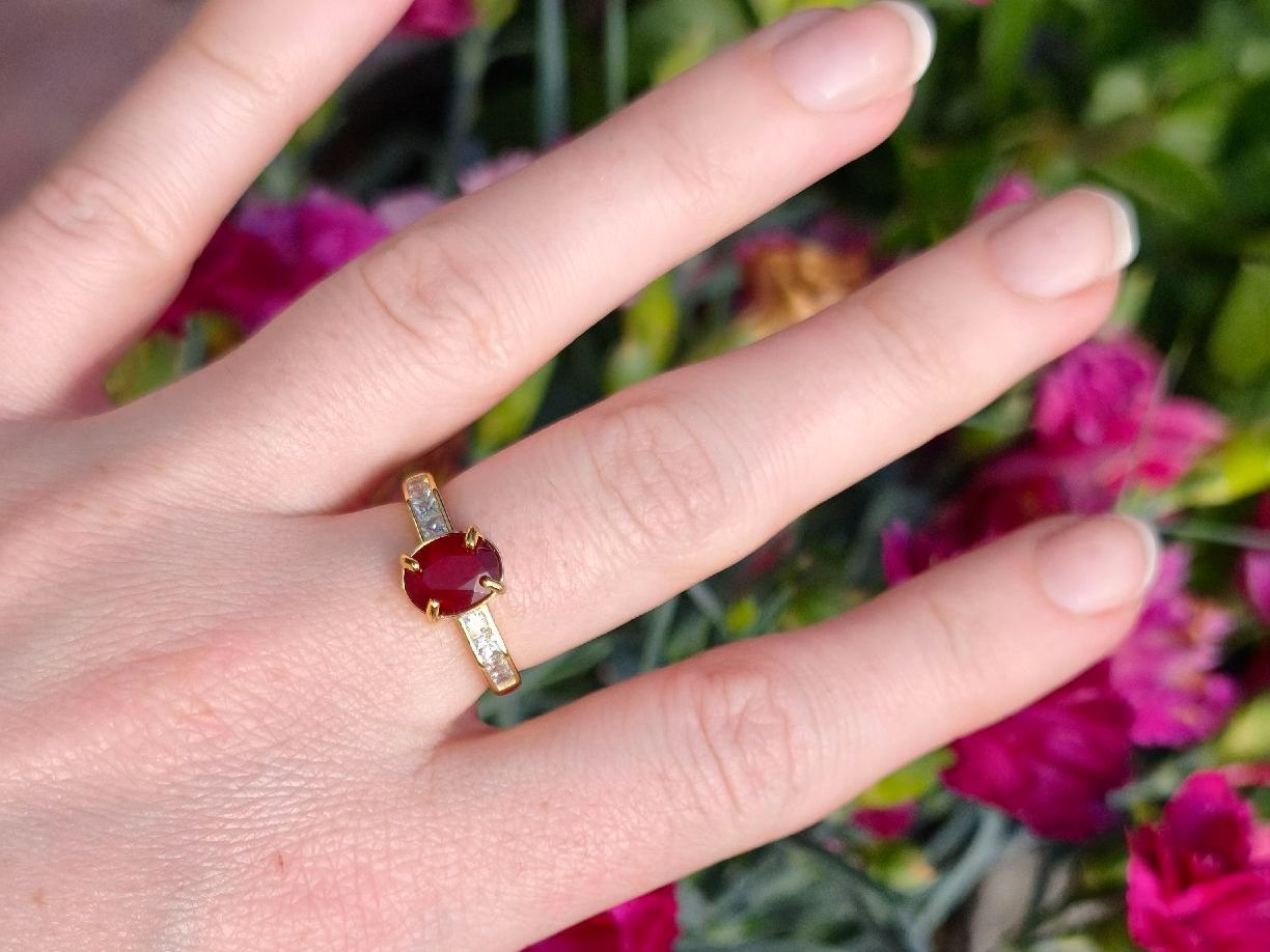 Anelli: Roter Saphir Ring 925 Silber Grösse verstellbar – Nuovo (secondo la descrizione) da St. Gallen venduto da GIULESGG 4