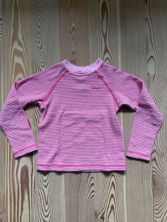 Patagonia Pink Striped Fleece Top 4yrs