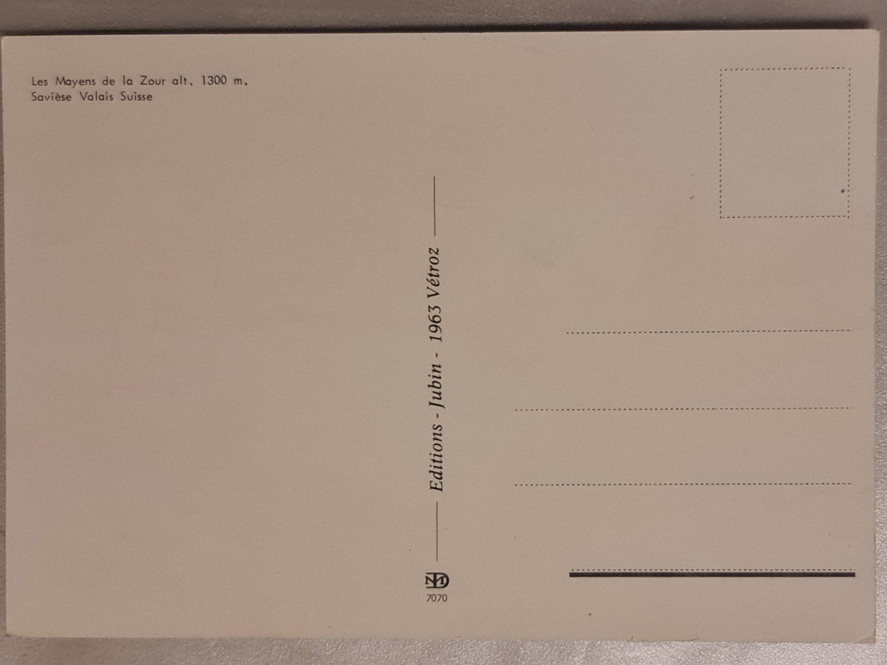 Cartoline postali: Postkarte La Zour Wallis Schweiz – Nuovo (secondo la descrizione) da Dintikon venduto da Vexi 1
