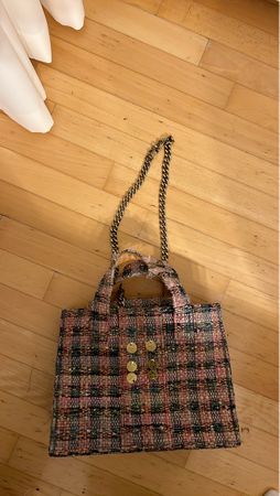 Handbag with Chain Strap, Unique Design from Mykonos