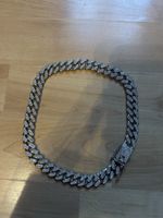 Collier für Hunde, Glitzer / Silber Grösse S-M