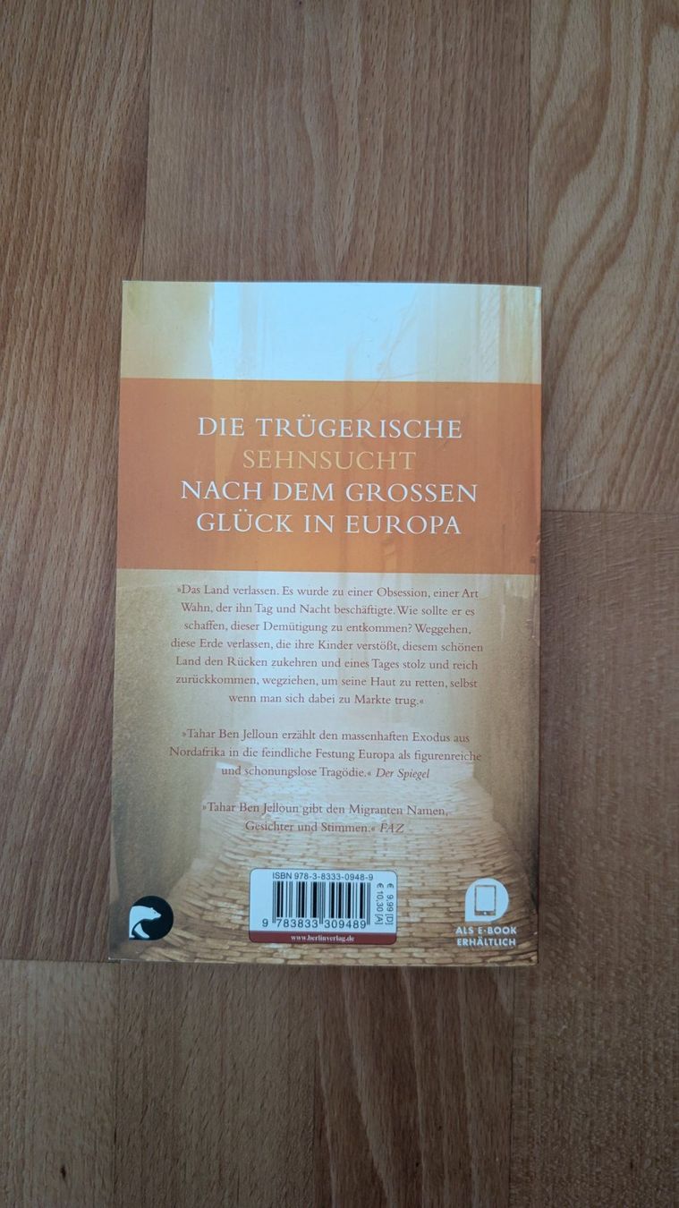 Libri: Verlassen - Tahar Ben Jelloun – Nuovo (secondo la descrizione) da Männedorf venduto da tobtob1 1