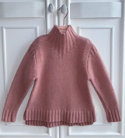 Bonpoint girls 100% cashmere sweater roll-neck 8 Y