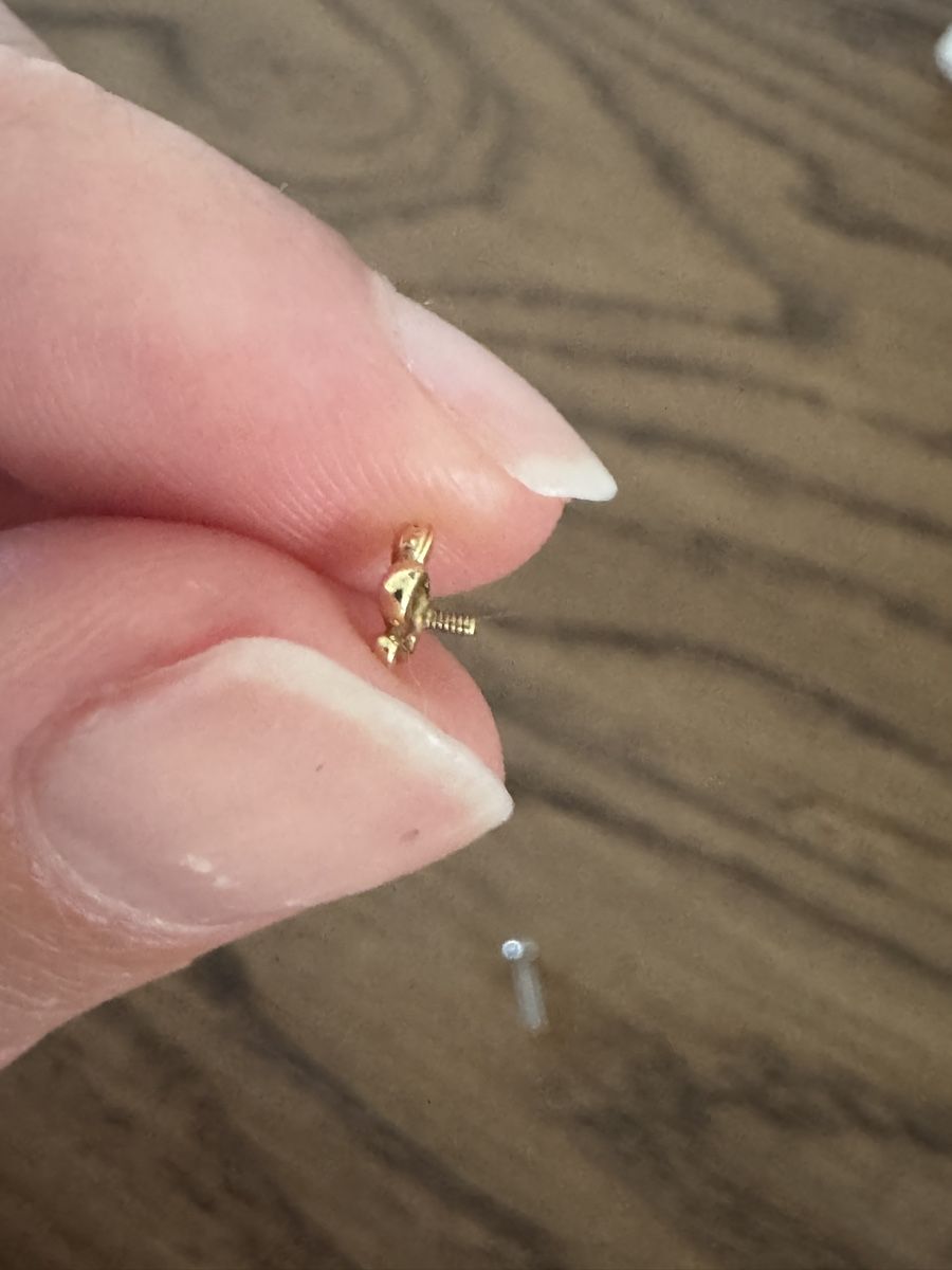 Boucles d'oreille: Gold Snake Earring Piercing Internally Threaded – Neuf (Voir description) à Morges par melz_28 2