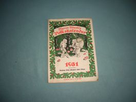 Pfarrer Künzles Volkskalender 1951 Otto Walter Olten
