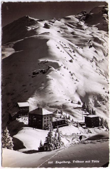 Ansichtskarten: Engelberg - Hotel Trübsee, Seilbahn + Titlis – Gebraucht aus Binningen von Mountainrider