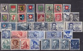 Briefmarken Lot "Pro Juventute, Pro Patria" ab 1924