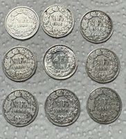 50 Rp. 1906-1958 (9 Stk.)