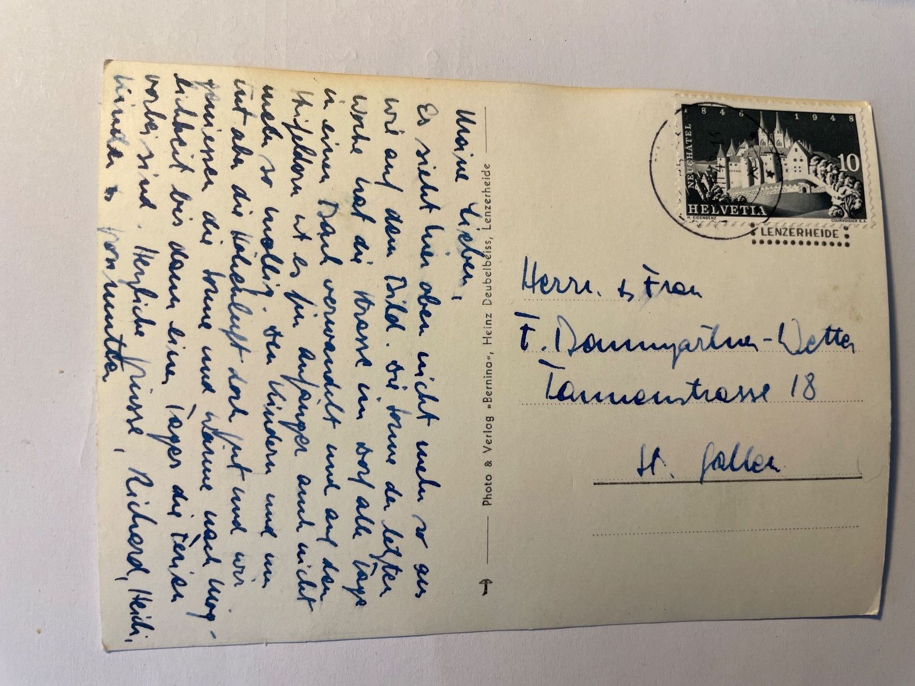Cartoline postali: Alte Ansichtskarte Lenzerheide, Graubünden, Winter – Usato da St. Gallen venduto da Gallus8 1