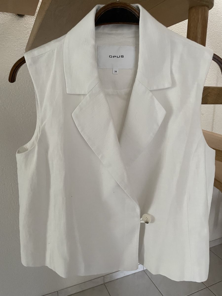 Opus Gilets: OPUS Damen Weste Weiss 34 – Neuf (Voir description) à Langendorf par PetLuna