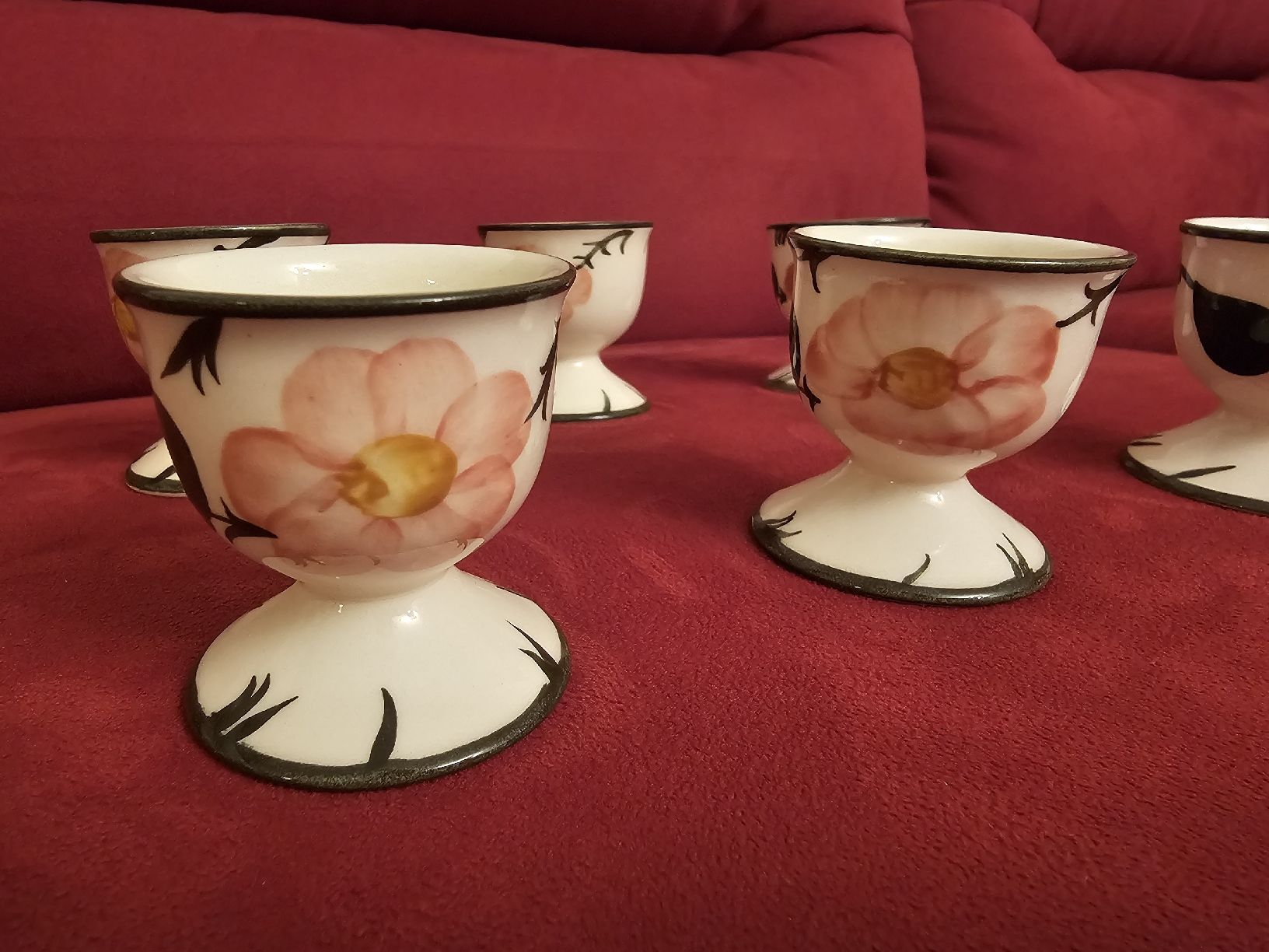 Villeroy & Boch Sonstiges Geschirr: Villeroy & Boch / 6 Eierbecher Wildrose – Neu (gemäss Beschreibung) aus Glis von Briger 1