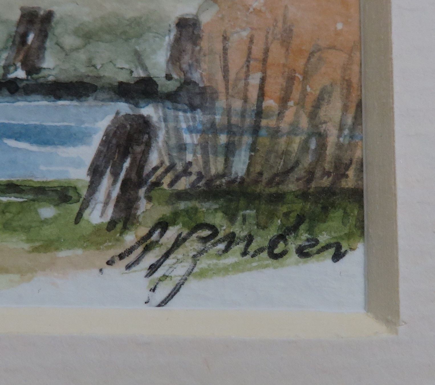 Gemälde: Aquarell Utzensdorf Zuber Walter Bern – Gebraucht aus Tüscherz-Alfermée von Newpad 2