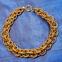 Vintage ROSSI Paris Messingkette, ca 1980er Jahre