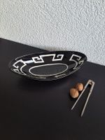 Schwarze Keramik Schale Dekoschale vintage