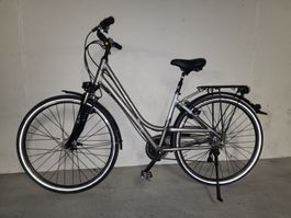 Raleigh Damen-Cityvelo 28 Zoll in silber-grau / metallic