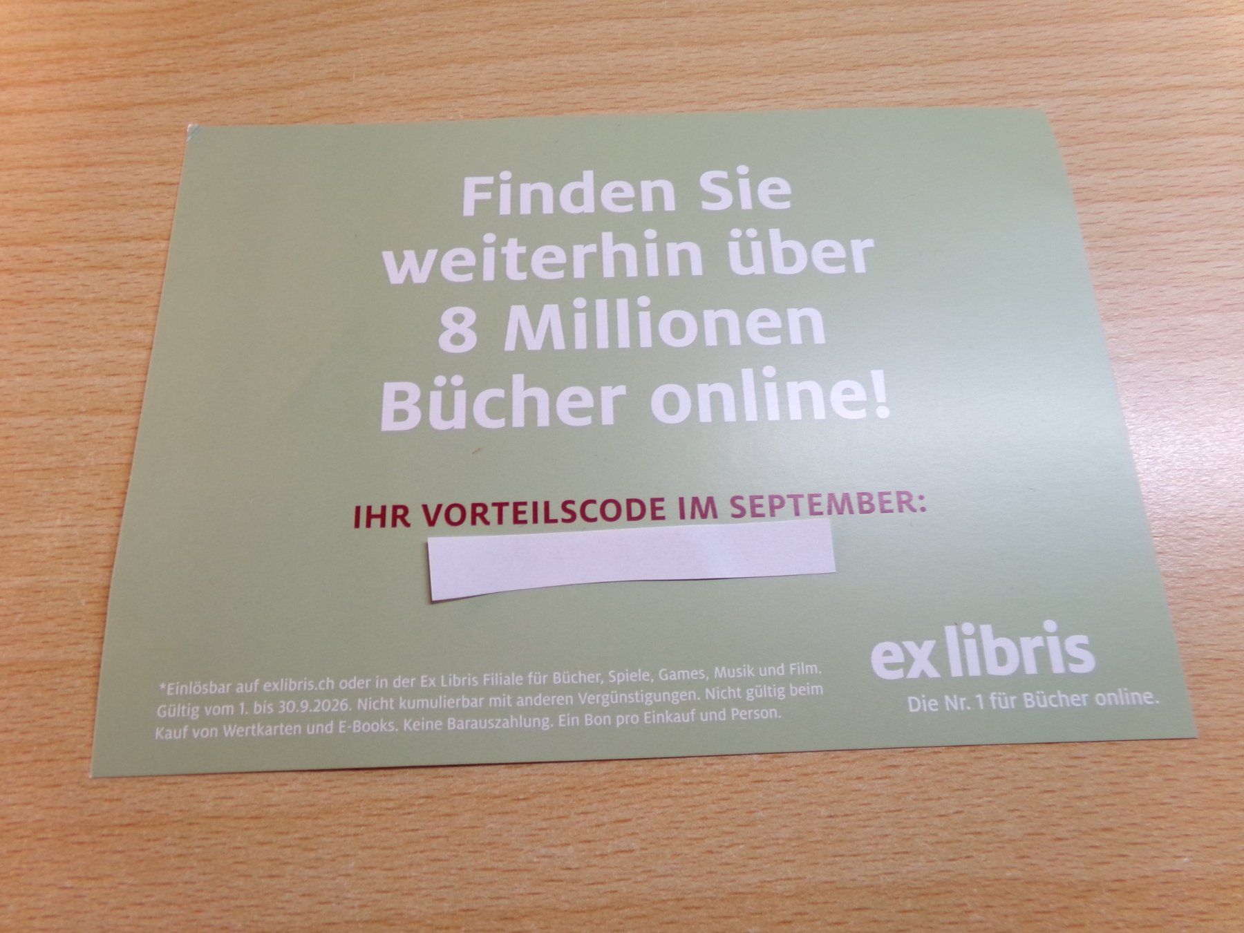 Ex Libris Gutscheine: Gutschein exlibris 10% – Neu (gemäss Beschreibung) aus Hombrechtikon von Se9 1