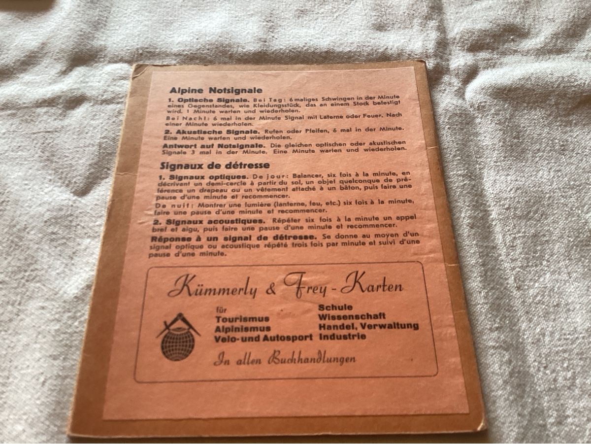 Ansichtskarten: Breithorn carte guide des cimes – Gebraucht aus Luc (Ayent) von Rebouille 1