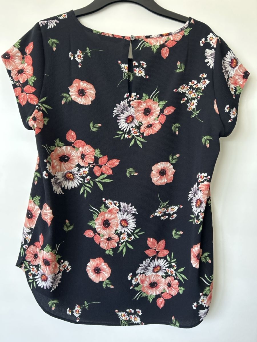 Only Camicette: Bluse von Only, Grösse 40, blau mit Blumenprint – Nuovo (secondo la descrizione) da Erlinsbach SO venduto da hallon480 1
