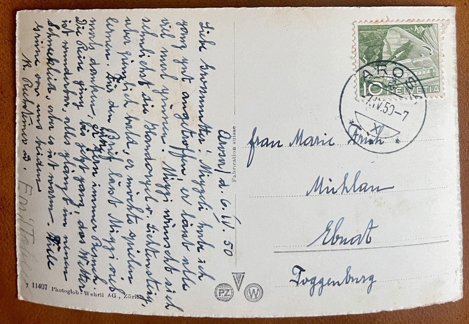Cartoline postali: AK:  AROSA - Winter 1950 – Usato da Lutry venduto da Ediego 1