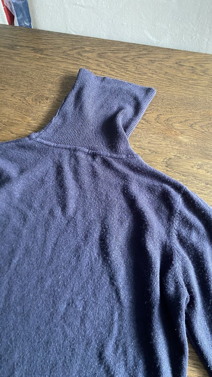 Pulls & Sweat-shirts: Rollkragenpullover Cashmere-Feeling dunkelblau Grösse M – D'occasion à Hochwald par _biene_ 2