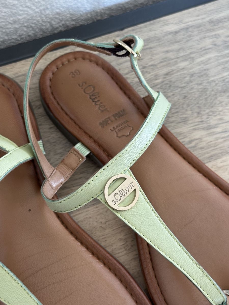 S.Oliver Scarpe da donna: S.Oliver Sandalen, hellgrün, Grösse 39 – Usato da Lenzburg venduto da selabella