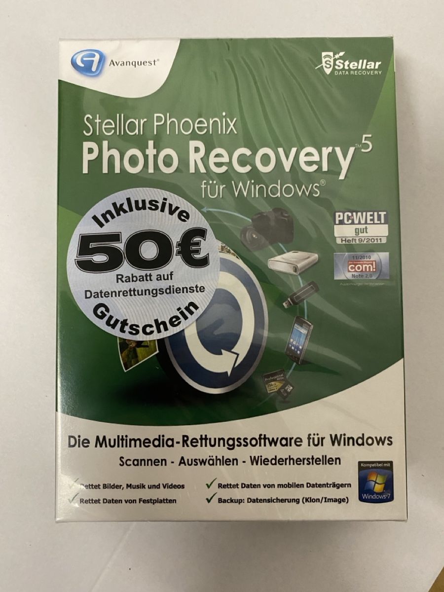 Software: Stellar Phoenix Photo Recovery 5 - Datenrettung – Nuovo e nell'imballaggio originale da Basel venduto da spider-loc