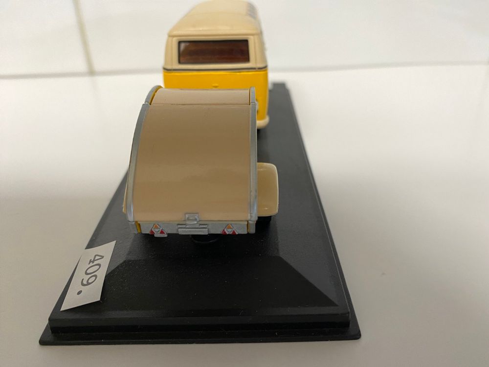 VW Voklswagen Samba Bus mit Anhänger 409 5