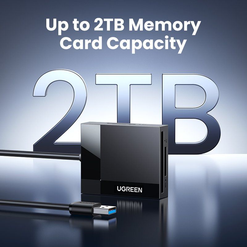 Ugreen Kartenlesegeräte: Kartenleser 4-in-1 USB3.0/USB-C SD Micro SD TF CF MS – Neu und originalverpackt aus Unterägeri von RmOnline 6