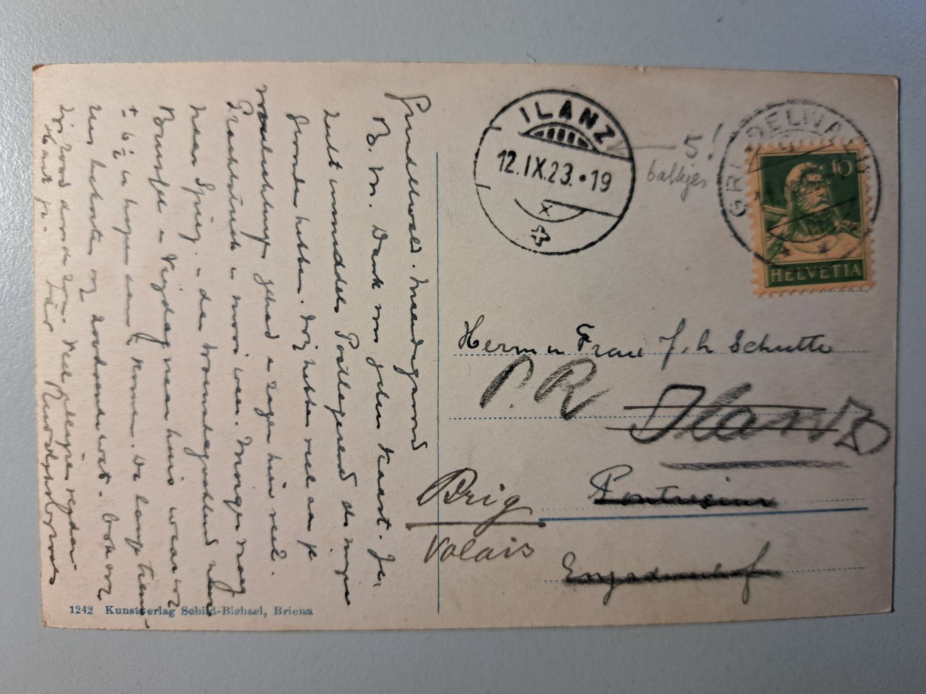 Cartoline postali: AK Grindelwald – Usato da Kirchberg BE venduto da Soldino 1