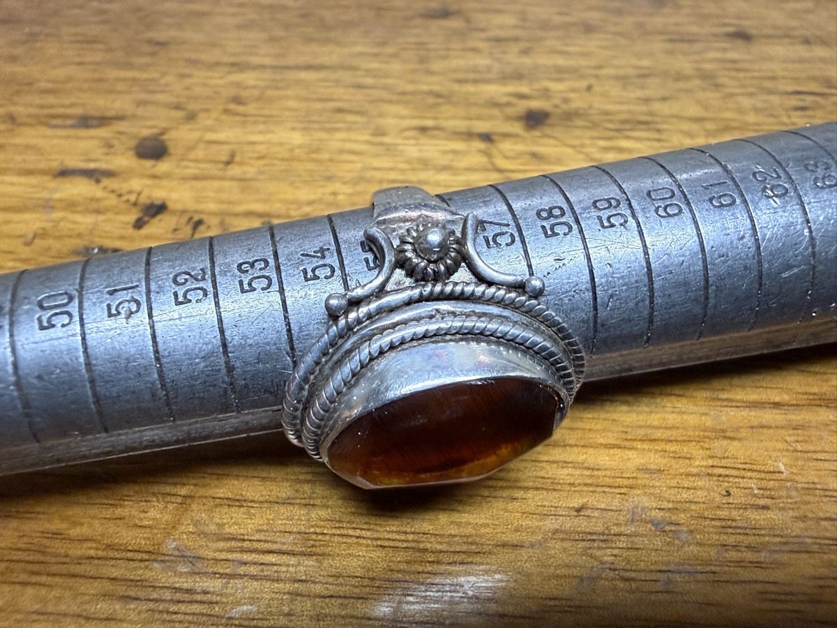 Anelli: Antiker 925 Silber Ring mit Bernstein Grösse 55 – Usato da schaffhausen venduto da VintAntik_1980 5