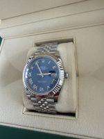 Rolex Datejust 41 Ref. 126334 Azzurro/römische Indizes