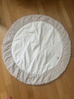 Baby Krabbeldecke, beige  90 cm, gefüttert
