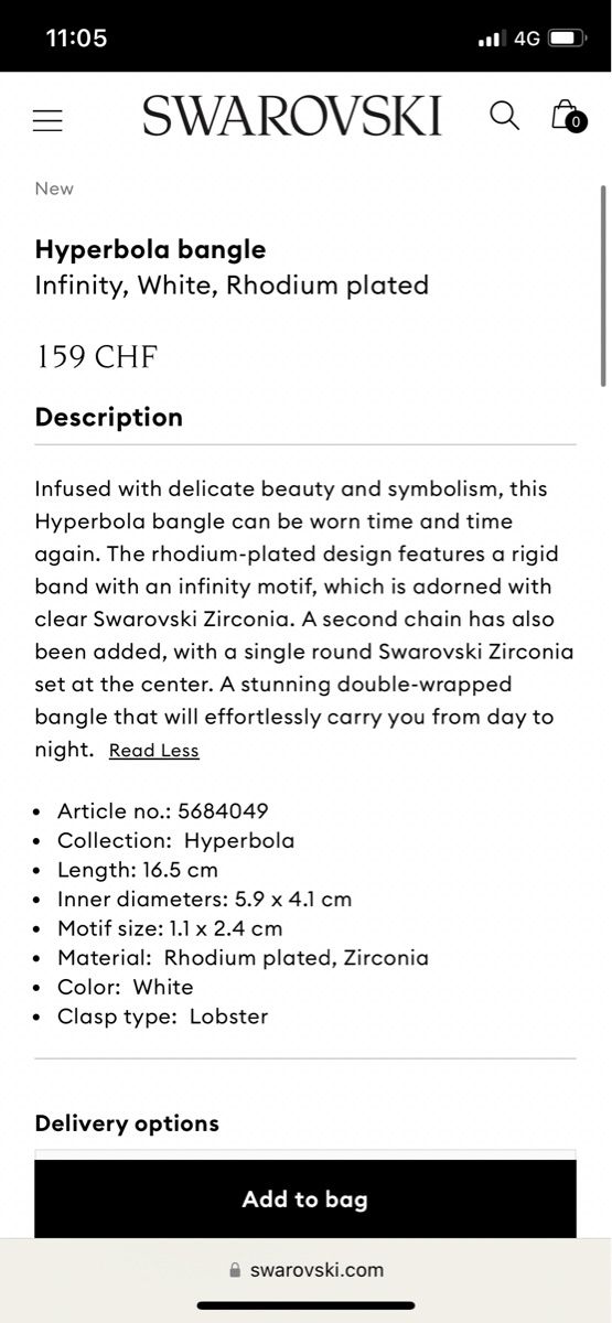 Swarovski Armbänder & -reifen: Swarovski bracelet – Neu und originalverpackt aus Zürich von Yanches 4