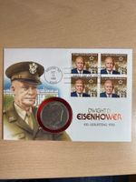 USA Eisenhower Dollar 1971 Ersttagsbrief 1990 gebrauch