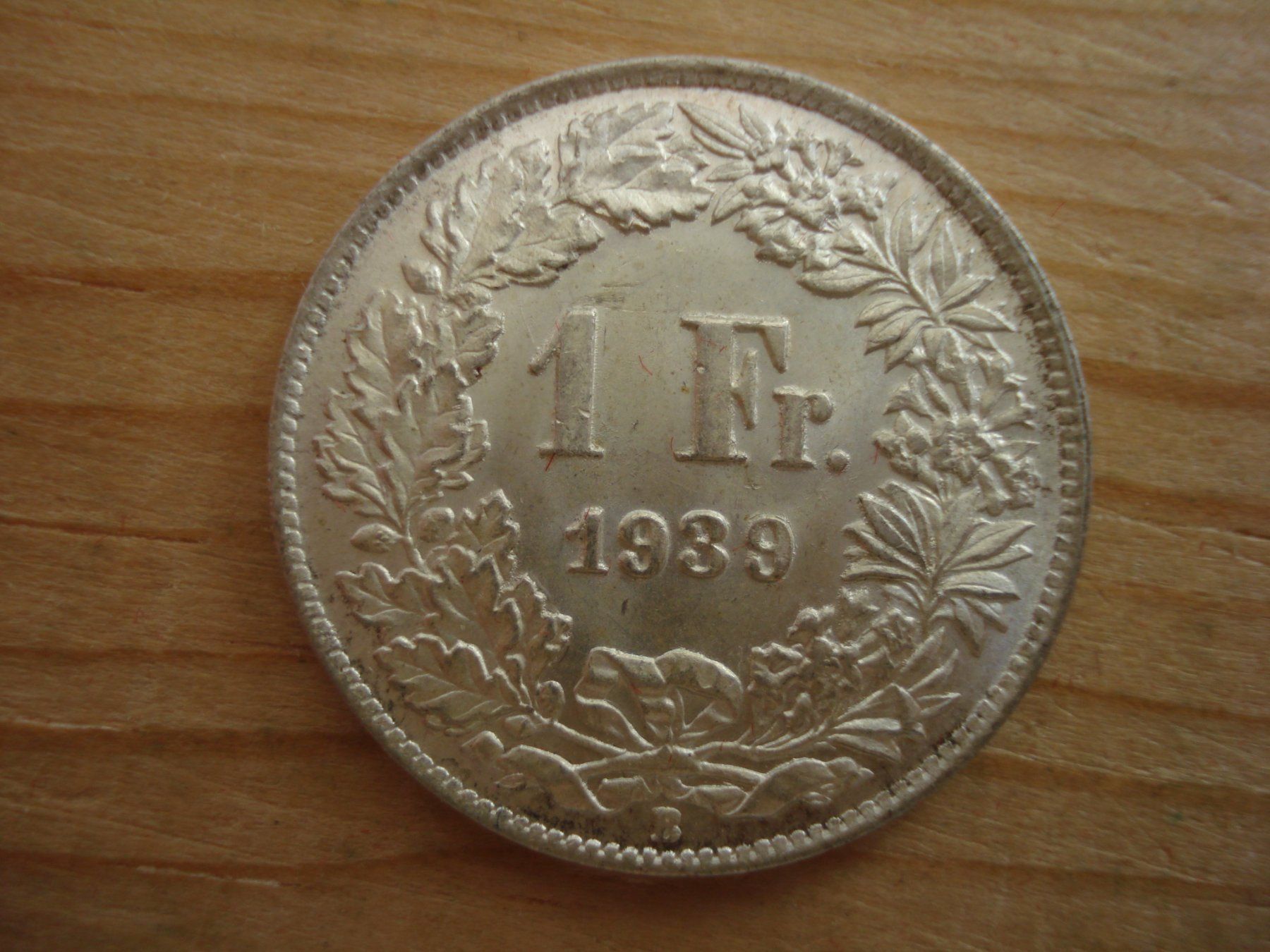 Tutti le monete: (S1)      1 Franken 1939 STGL – Usato da Erlach venduto da Net-Coins