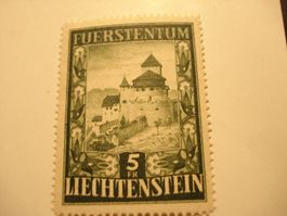 Liechtenstein 5.- Marke Schloss Vaduz 5.- **
