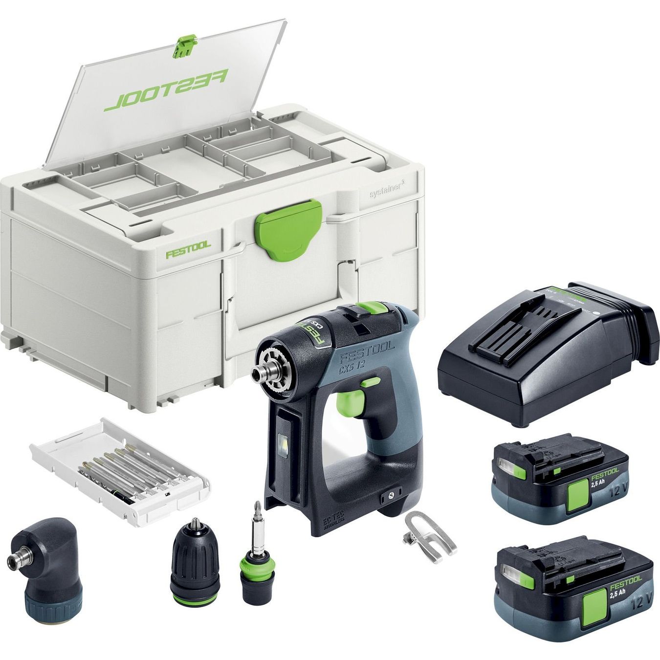 Festool Tutti gli attrezzi: Festool CXS 12 2,5-Set Bohrschrauber – Nuovo e nell'imballaggio originale da Bottighofen venduto da zaap