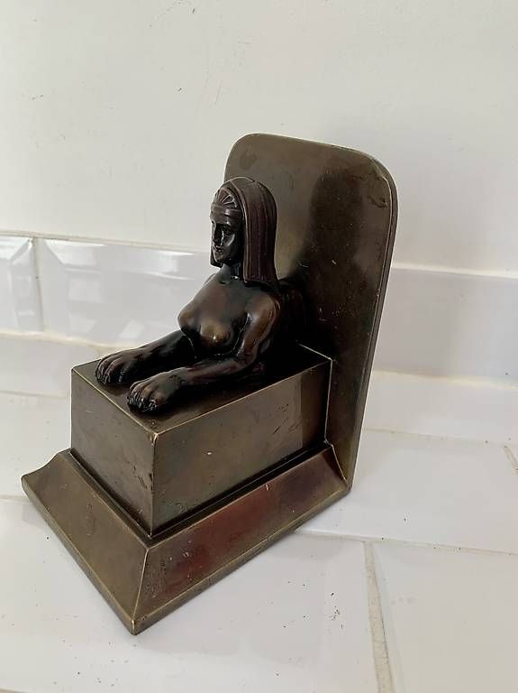 Statuette: Sphinx bronze art deco – Usato da Montreux venduto da Barber_Swiss_Vintage 1