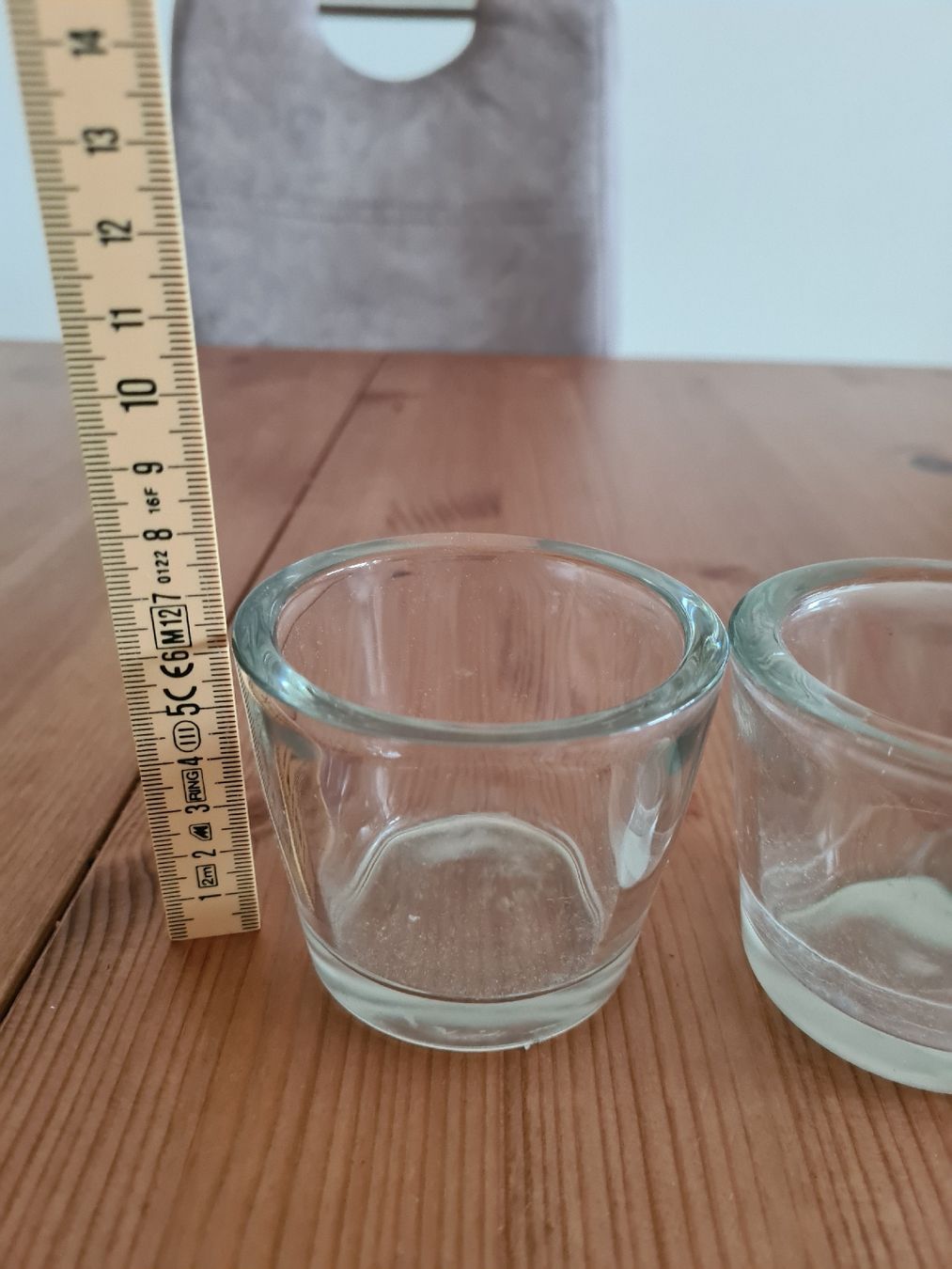 Kerzen: 2 Teelichtgläser, Glas – Gebraucht aus Horw von Mirii91 1