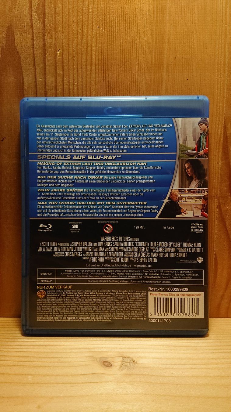 Tutti i DVDs: EXTREM LAUT & UNGLAUBLICH NAH Blu-Ray mit Tom Hanks – Usato da Wilderswil venduto da Exebub 1